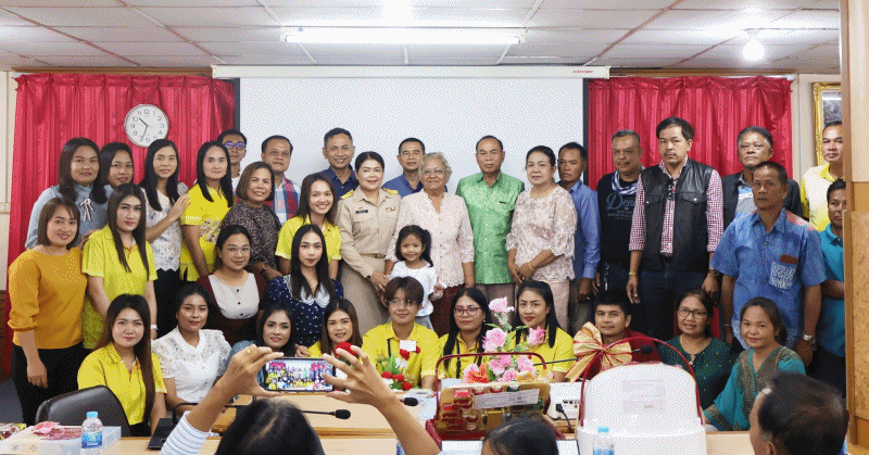 เทศบาลตำบลฉวาง ต้อนรับคณะองค์การบริหารส่วนตำบลเขาต่อ เดินทางส่งหัวหน้าสำนักปลัดเทศบาล
