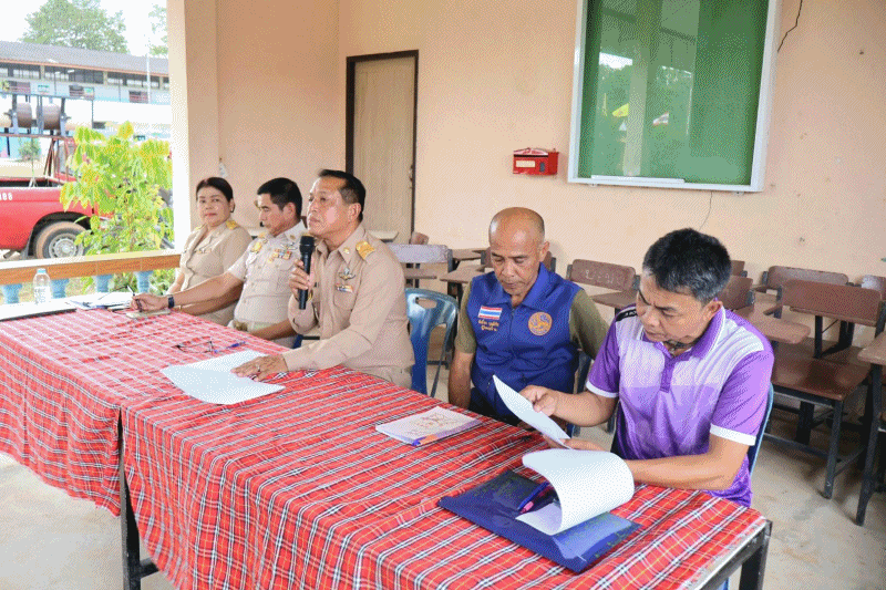 เทศบาลตำบลฉวาง ประชุมประชาคมการรับรองกรณีผู้ประสบอุทกภัย ประจำปี 2567