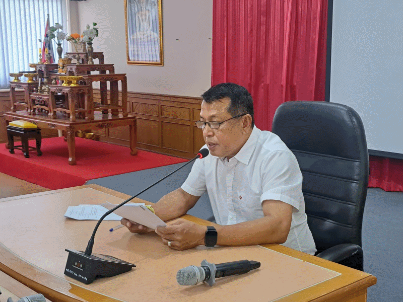 เทศบาลตำบลฉวาง เตรียมความพร้อมการจัดงานประเพณีสงกรานต์ ประจำปี 2568