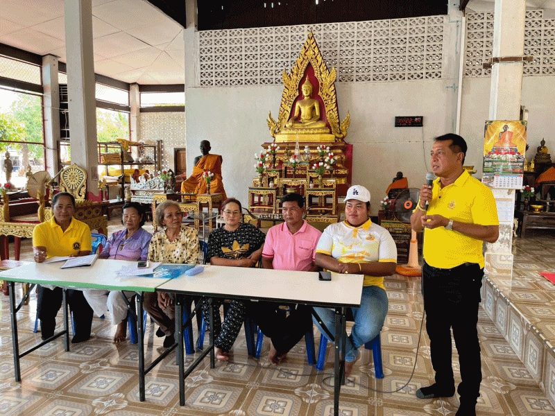 เทศบาลตำบลฉวาง เข้าร่วมประชุมคณะกรรมการชุมชน  ชุมชนบ้านวังม่วง