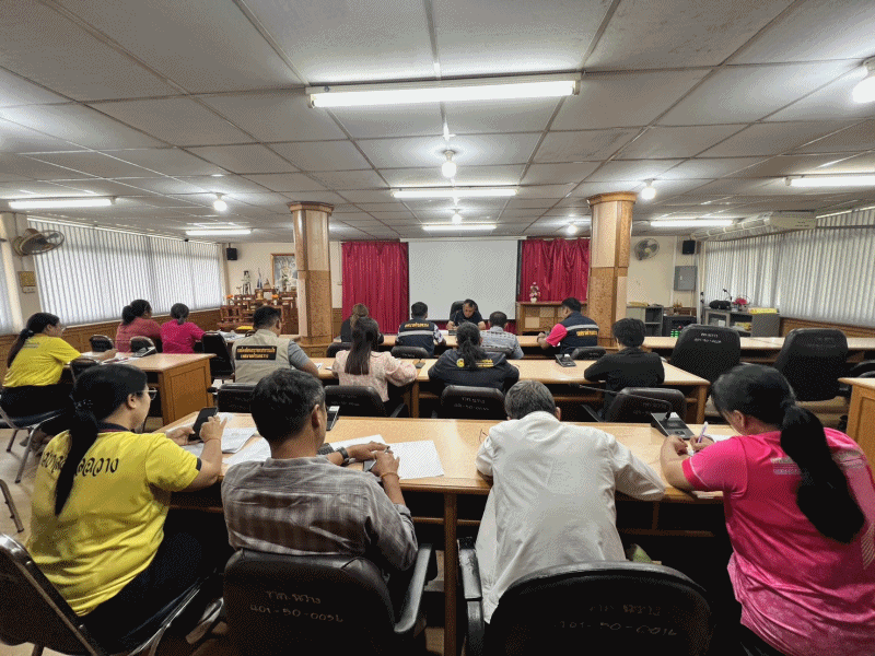 เทศบาลตำบลฉวาง ประชุมหัวหน้าส่วนราชการ ในการปฏิบัติงานด้านต่างๆ ประจำเดือนสิงหาคม 2568