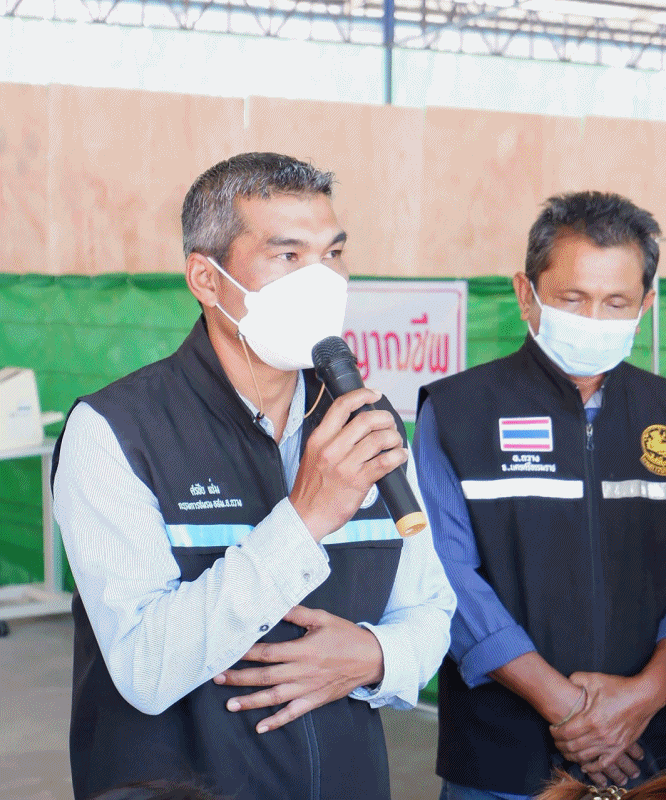 เทศบาลตำบลฉวาง ร่วมพิธีเปิดโรงพยาบาลสนาม อำเภอฉวางแห่งใหม่
