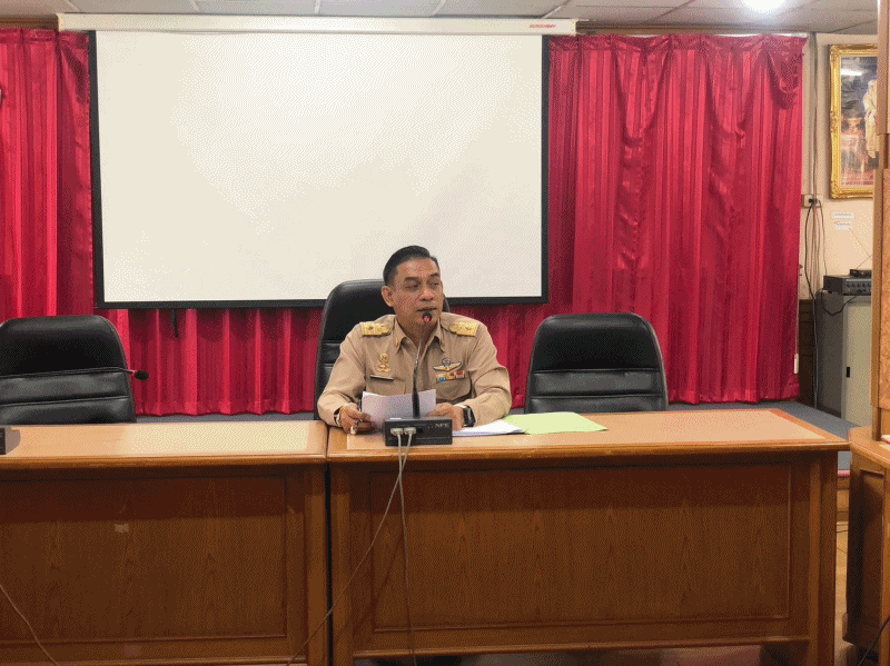 เทศบาลตำบลฉวาง ประชุมการปฏิบัติงานด้านต่างๆ ของเทศบาล