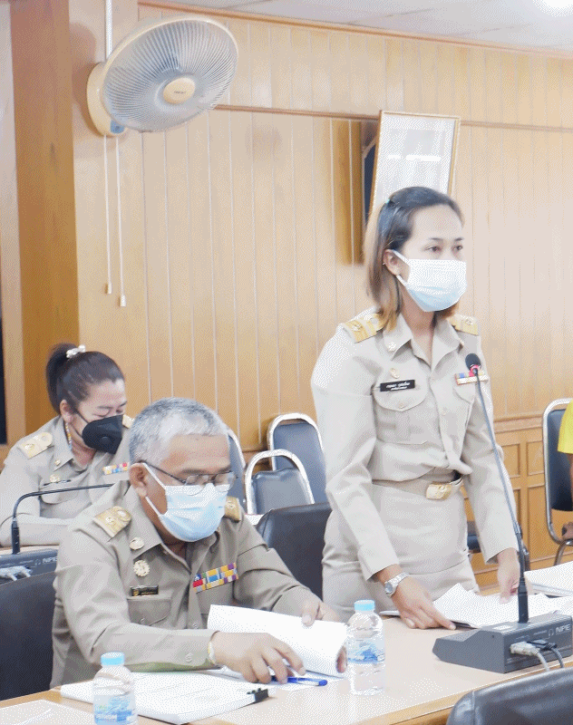 การประชุมสภาเทศบาลตำบลฉวาง เพื่อพิจารณาร่างเทศบัญญัติงบประมาณรายจ่าย ประจำปี 2565 วาระ 2 และวาระ 3