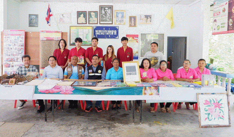 มหาวิทยาลัยวลัยลักษณ์ ศึกษาดูงานกลุ่มผ้าบาติกและมัดย้อมแทศบาลตำบลฉวาง