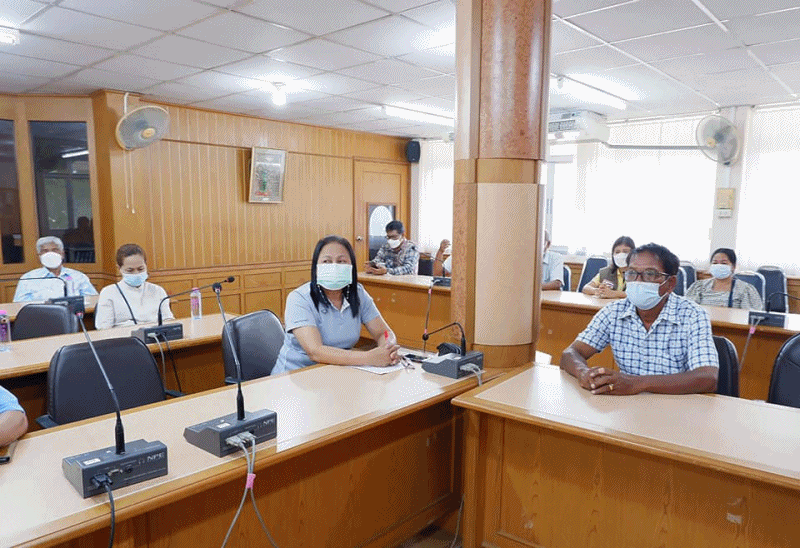 เทศบาลตำบลฉวาง ประชุมการดำเนินการโรงพยาบาลสนาม อำเภอฉวาง