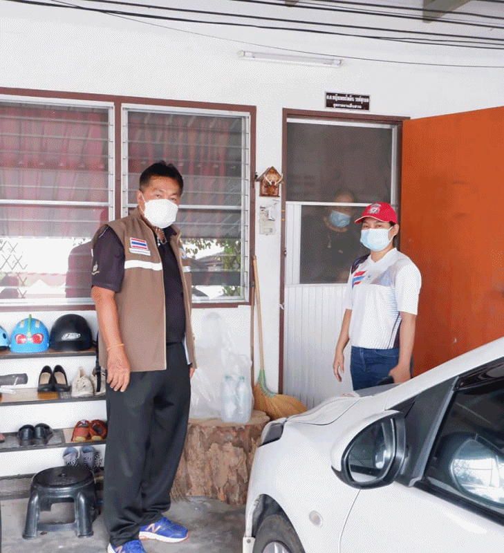 เทศบาลตำบลฉวาง ลงพื้นที่มอบอาหารเที่ยง และอาหารเย็น และให้กำลังใจผู้ที่ต้องกักตัว ในเขตเทศบาลตำบลฉวาง